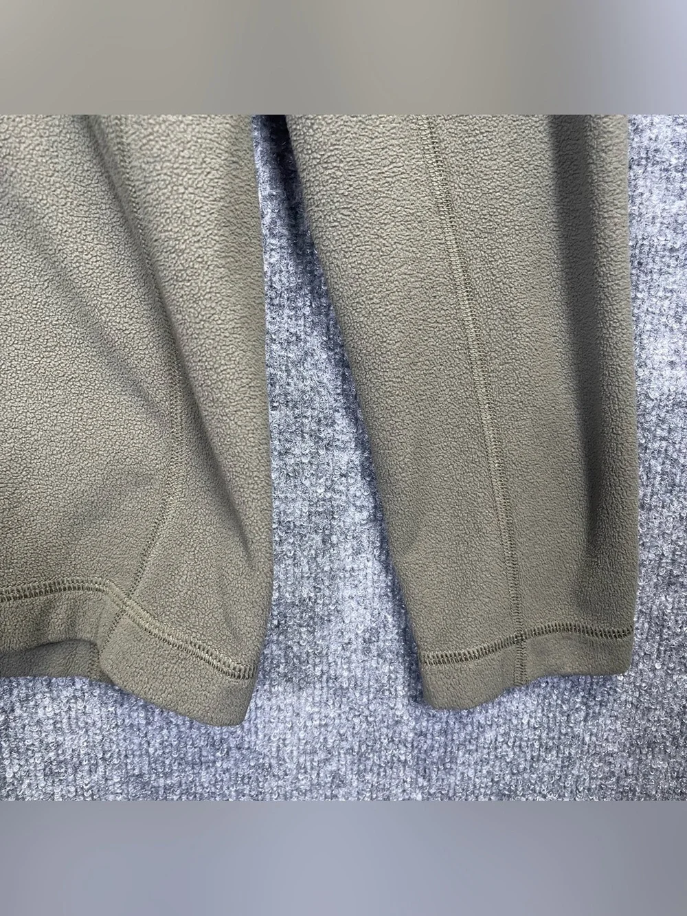 Patagonia Mens Large Fleece Quarter Zip Pullover Sweater Olive Green Gorpcore